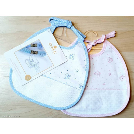 DMC, Bavoir trois mois Koalas rose (DMC-RS2662R)