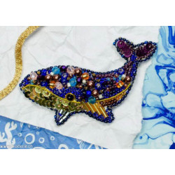 Abris Art, kit perles Décoration - Blue whale (AAD-239)