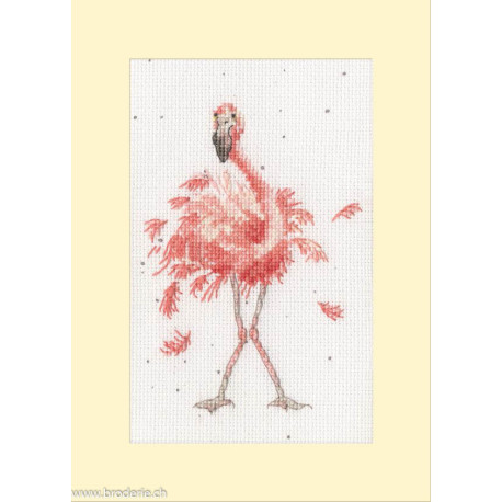 Bothy Threads, kit carte de voeux Pretty In Pink (BOXGC55)