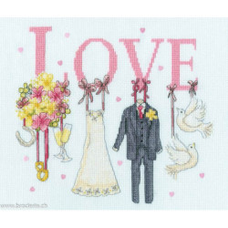 Bothy Threads, kit It Must Be Love (BOXKTB16)