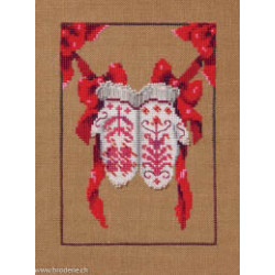 Mirabilia Nora Corbett, grille Red Ribbon Stocking (NC363)