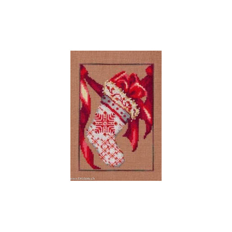 Mirabilia Nora Corbett, grille Red Ribbon Stocking (NC361)