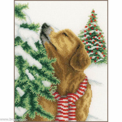 Vervaco, Kit chien dans la neige (PN0203160)