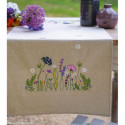 Vervaco, kit imprimé chemin de table Splendeur du jardin Lilas (PN0216926)