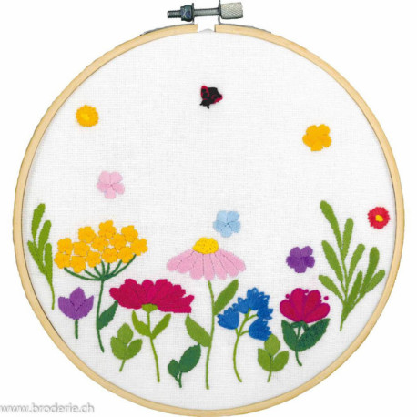 Vervaco, kit imprimé chemin de tableFleurs estivales (PN0222902)