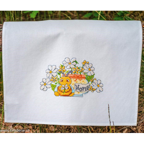 Vervaco, kit imprimé linge Happy bee (PN0215594)