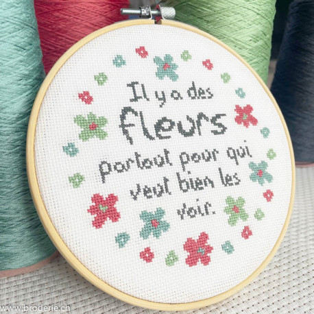 LiliPoints, Kit Citation Il y a des fleurs partout ... (KC07)