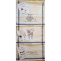 CL-Broderie, linge de cuisine imprimé chouette (200.004)