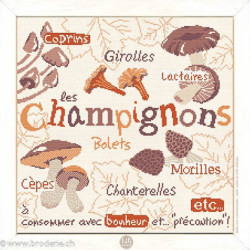 LiliPoints, Grille Gourmandise - Les Champignons (G022)