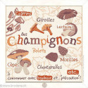 LiliPoints, Grille Gourmandise - Les Champignons (G022)