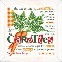 LiliPoints, Grille Gourmandise - Jus de carottes (G044)