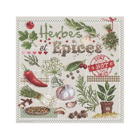 Madame la Fée, grille Herbes et épices (FEE144)