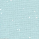 Zweigart, Etamine Murano 12,6 fils/cm splash turquoises, taches blanches (3984-5429)