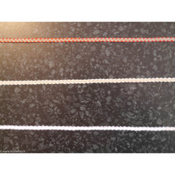 Vaupel, galon bicolore blanc-violet (13136V)