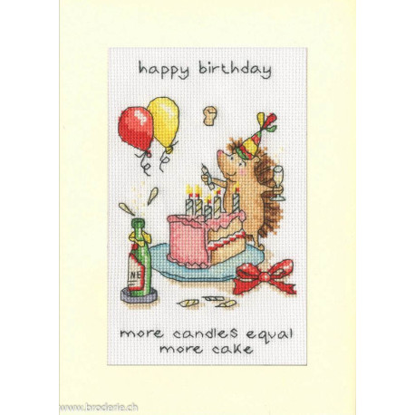 Bothy Threads, kit carte de voeux More Candles (BOXGC62)