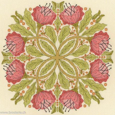 Bothy Threads, kit Celtic Poppies (BOXBUF1)