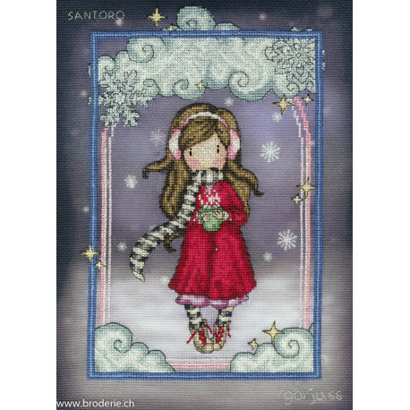 Bothy Threads, kit Gorjuss Snowflake Kisses (BOXG45)