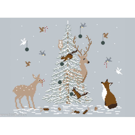 Couleur d'étoile, grille Juste à temps pour Noël (CE0256)