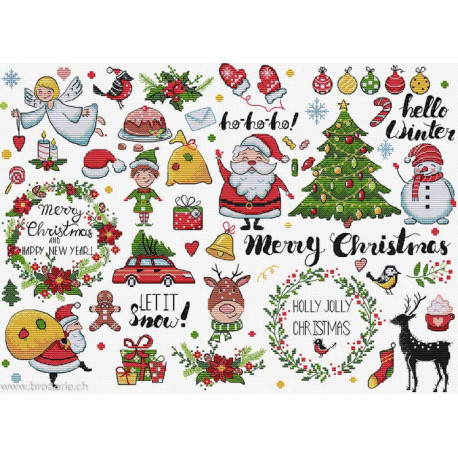 LetiStitch, kit Christmas Sampler (SLETIL9928)