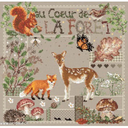 Madame la Fée, grille Au coeur de la forêt (FEE191)