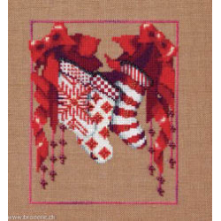 Mirabilia Nora Corbett, grille Stocking Trio Christmas Christmas (NC366)