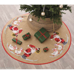 Permin, kit nappe Christmas Père-Noël et oies (PE45-5277)