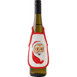 Permin, kit 3 tabliers pour bouteille de vin Père-Noël (PE78-5270)