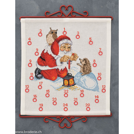 Permin, kit Pèe-Noël et hérisson (PE34-2556)