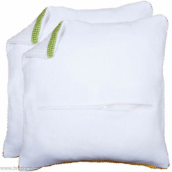 Vervaco, duo de dos de coussin carré coloris blanc (PN0231005)