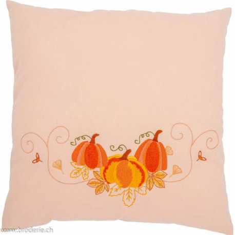 Vervaco, kit imprimé coussin Citrouilles d'automne (PN0222385)