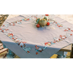 Vervaco, kit imprimé nappe Gnomes (PN0214764)