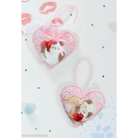 Abris Art, kit perles Decoration Purring Hugs (AABT-051)