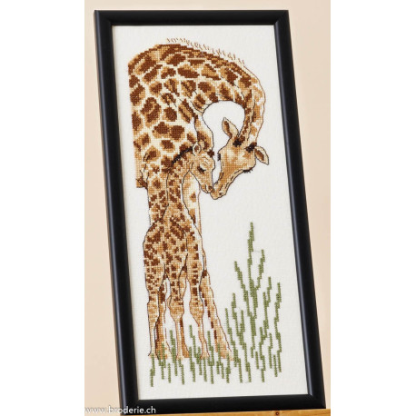 Permin, girafe avec son bébé (PE12-6138)