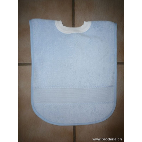 Stafil, bavoir velours bleu (H096B)