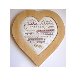 La Cigogne qui brode, grille Coeur Romance (CIG098)