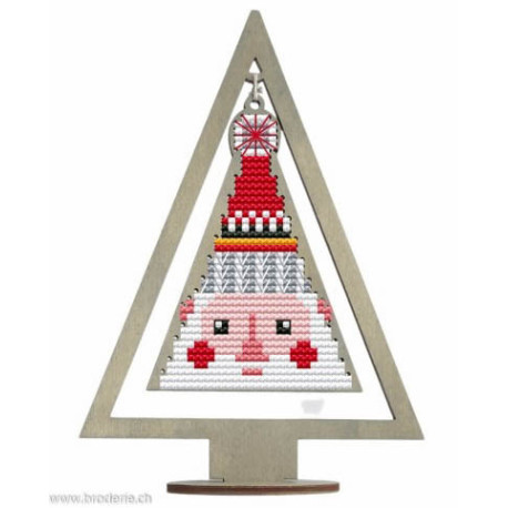 Wizardi, kit Kind fox - Christmas Tree - Santa (WDKF022-52-2)