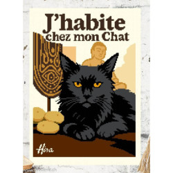 Isabelle Vautier, grille J'habite chez mon chat (AF07)