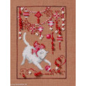 Mirabilia Nora Corbett, grille Red Kitty Christmas (NC362)