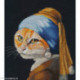 Oven, kit Kitty in pearl earrings (OV1654)