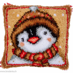 Vervaco, kit coussin point noué Pingouin (PN0221685)