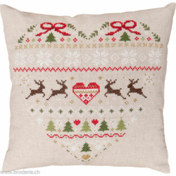 Vervaco, kit imprimé coussin de Noël (PN0219159)