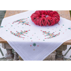 Vervaco, kit imprimé nappe Arbre de noël avec décoration (PN0227467)