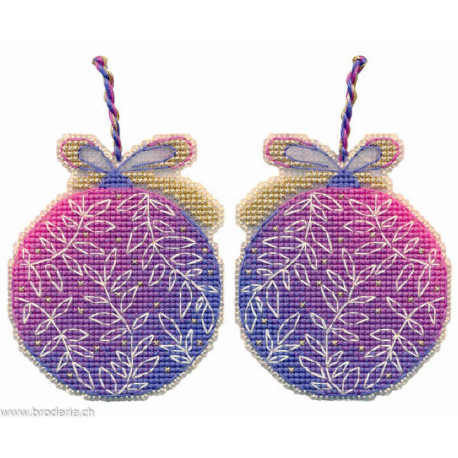 Oven, kit Christmas tree decoration. Lilac ball (OV1696)