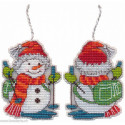 Oven, kit Christmas tree decoration. Skier (OV1699)