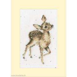 Bothy Threads, kit carte de voeux Deerly Loved (BOXGC58)