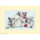 Bothy Threads, kit carte de voeux Hat, Scarf, Gloves! (BOXMAS77)