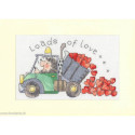 Bothy Threads, kit carte de voeux Loads Of Love (BOXGC64)
