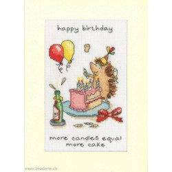 Bothy Threads, kit carte de voeux More Candles (BOXGC62)