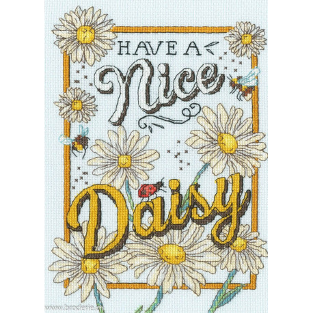 Bothy Threads, kit Nice Daisy (BOXAS1)