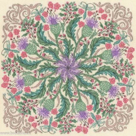 Bothy Threads, kit Swirling Thistles (BOXBUF3)